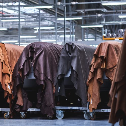 Production of leather furniture